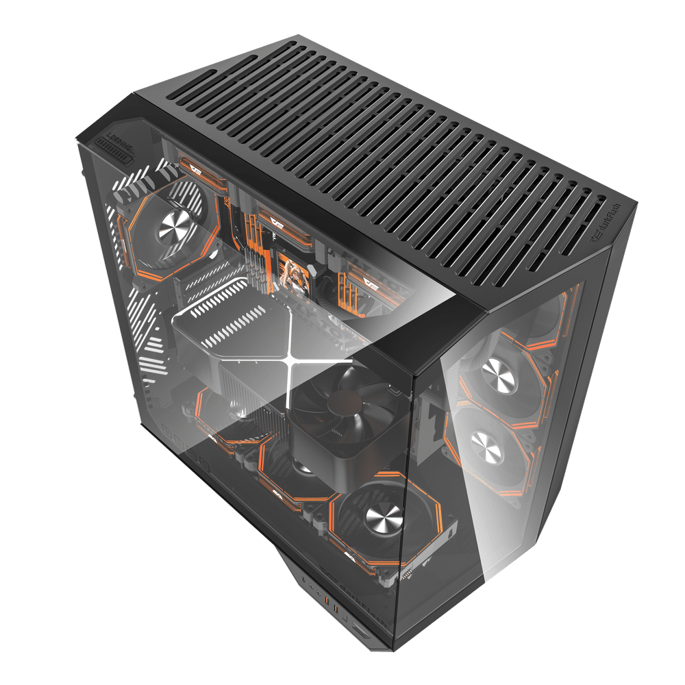 DarkFlash DY470 Black ATX PC Case official view 4