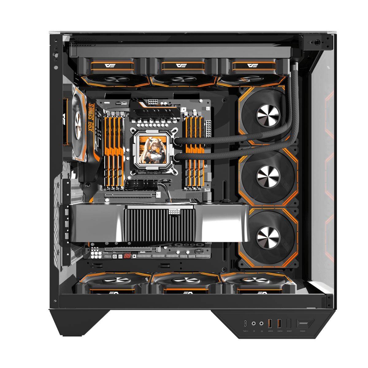 DarkFlash DY470 White ATX PC Case official main view