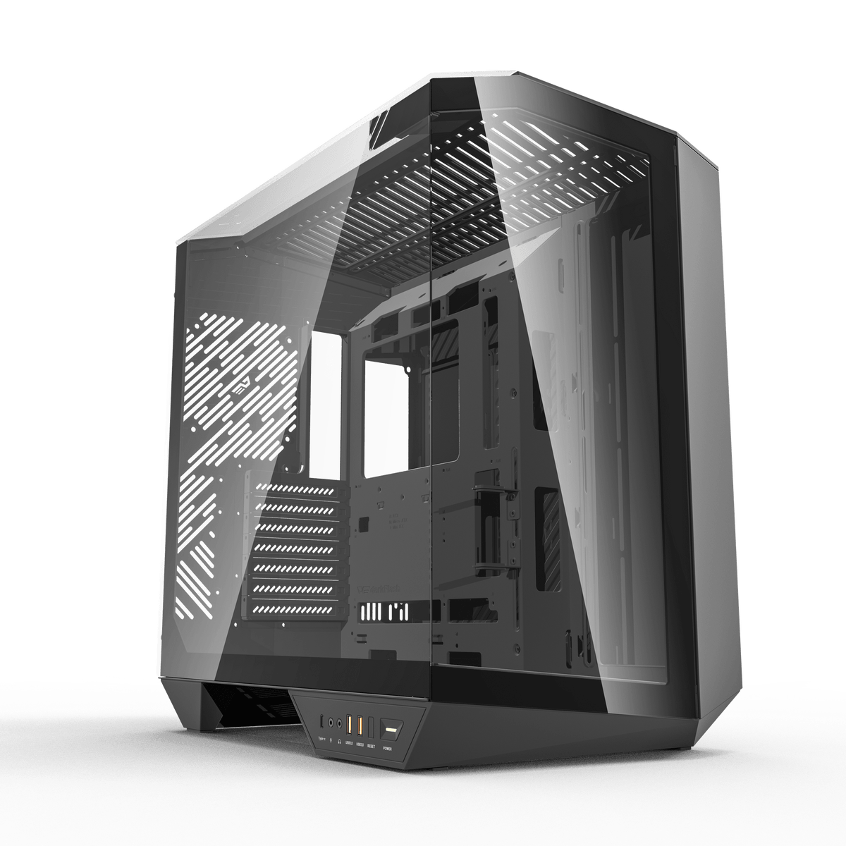 DarkFlash DY470 White ATX PC Case official view 4