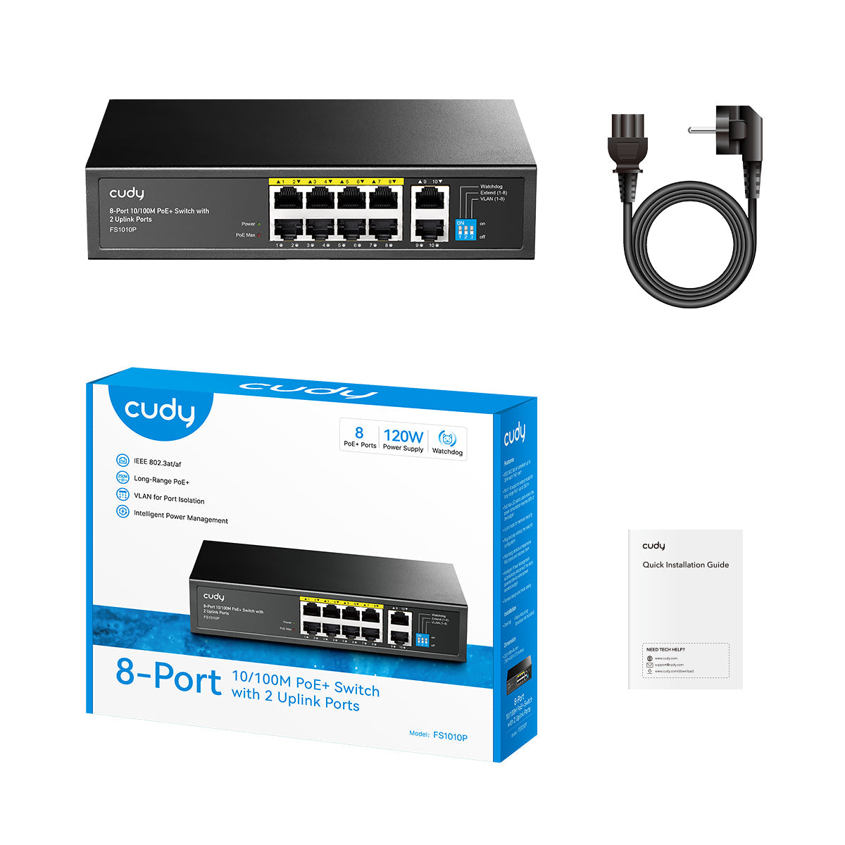 Cudy FS1010P 3.0 10-port PoE+ switch
