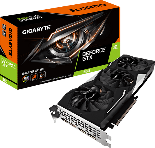 Gigabyte GeForce GTX 1660 GAMING OC 6G official product view