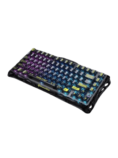GravaStar Mercury K1 Lite 75% Mechanical Keyboard, 2.4GHz, Transparent Black