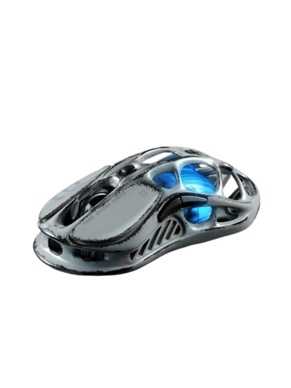 GravaStar Mercury M1 Pro Wireless Gaming Mouse, Battle Worn Edition-Silver Mist
