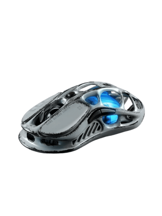GravaStar Mercury M1 Pro Wireless Gaming Mouse, Battle Worn Edition-Silver Mist