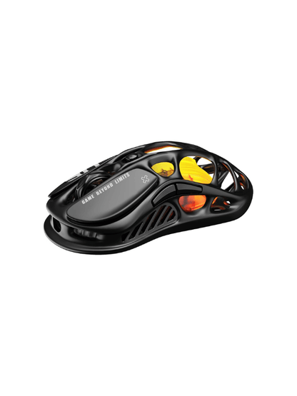 GravaStar Mercury M2 Wireless Gaming Mouse, 26,000 DPI, 79g Lightweight Hollowed-Out Design, Tri-Mode, RGB, Stealth Black