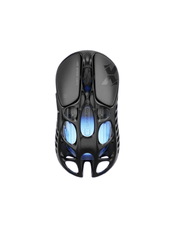 GravaStar Mercury X Wireless Gaming Mouse, Magnesium Alloy, PAW 3950 Sensor 32,000 DPI, 1000Hz Polling Rate, Tri-Mode Connectivity, 5 Programmable Buttons, RGB Lighting , Galaxy Black