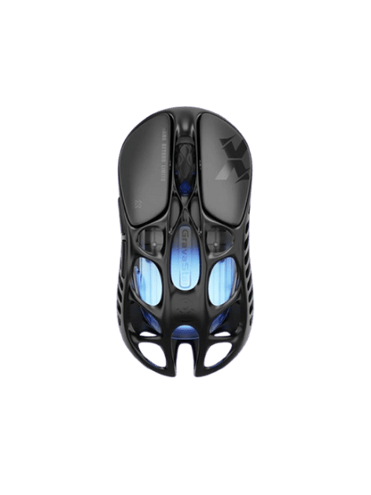 GravaStar Mercury X Wireless Gaming Mouse, Magnesium Alloy, PAW 3950 Sensor 32,000 DPI, 1000Hz Polling Rate, Tri-Mode Connectivity, 5 Programmable Buttons, RGB Lighting , Galaxy Black