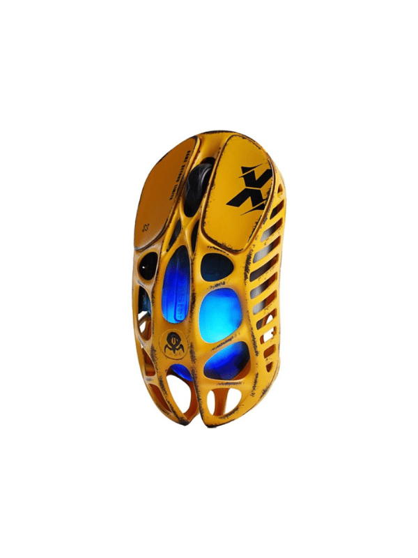 GravaStar Mercury X Wireless Gaming Mouse, Magnesium Alloy, PAW 3950 Sensor 32,000 DPI, 1000Hz Polling Rate, Tri-Mode Connectivity, 5 Programmable Buttons, RGB Lighting, Special Edition Battle Worn Yellow