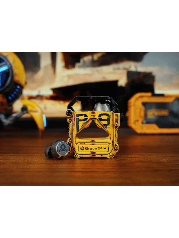 Gravastar Sirius Pro P9 TWS Earbuds, War Damage Yellow