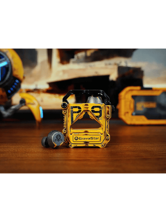 Gravastar Sirius Pro P9 TWS Earbuds, War Damage Yellow