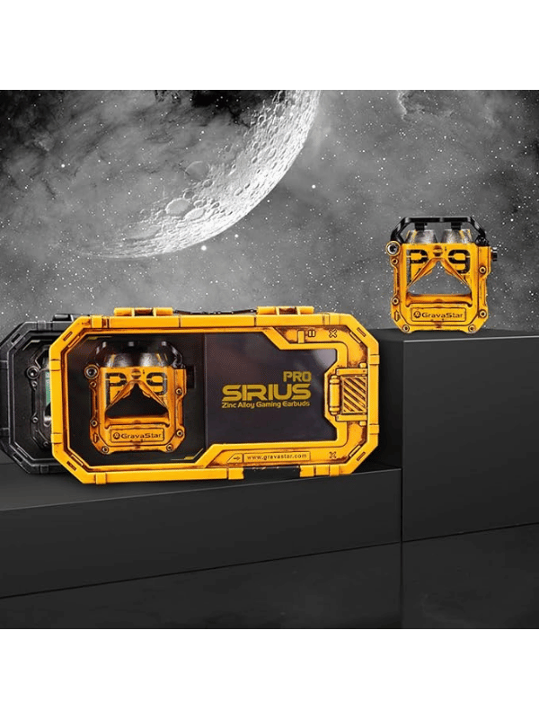 Gravastar Sirius Pro P9 TWS Earbuds, War Damage Yellow