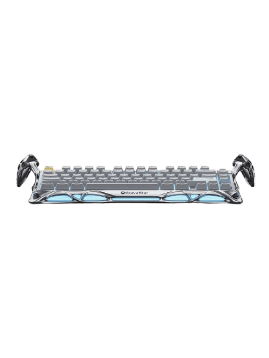 GravaStar Mercury K1 Pro 75% Wireless Mechanical Gaming Keyboard, 2.4GHz, Pre-Lubed Linear Switches, Tri-Mode Connectivity, RGB Backlit, Concrete Gray