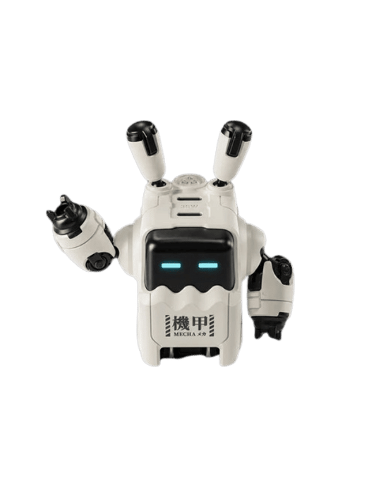GRAVASTAR Delta35 GaN-35W Dawn White Dual USB-C Fast Charger Mecha-Design Gaming EU/UK