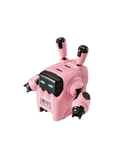 GRAVASTAR Delta35 GaN-35W Pink Dual USB-C Fast Charger Mecha-Design Gaming Accessories EU/UK