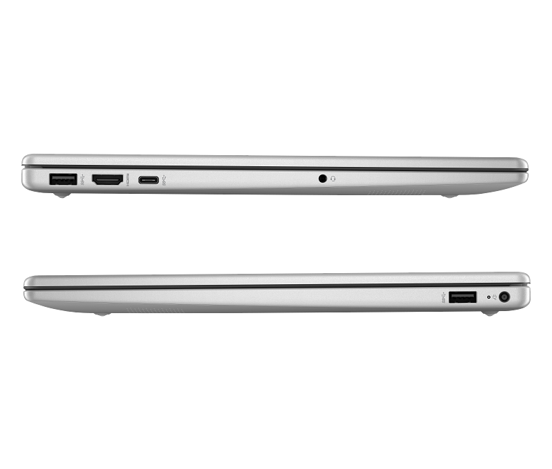 HP 15-FD2050WM Natural Silver side ports view