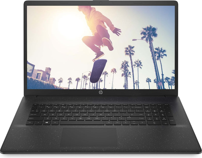 HP 17T-CN500 B3ER6AV Jet Black full front view