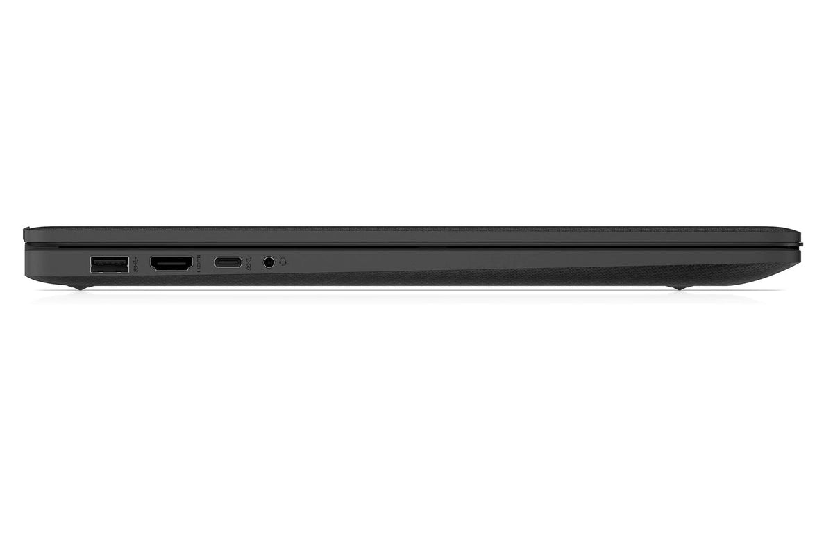 HP 17T-CN500 B3ER6AV Jet Black side ports view
