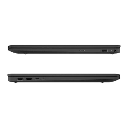 HP 17T-CN500 B3ER6AV Jet Black left and right side views