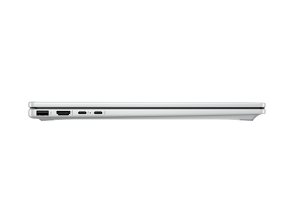 HP OmniBook X Flip 16-BE0005CL Glacier Silver side ports view