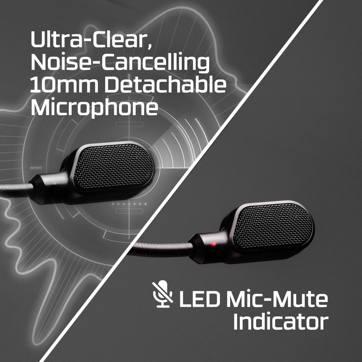 HyperX Cloud III 10mm noise-cancelling microphone feature
