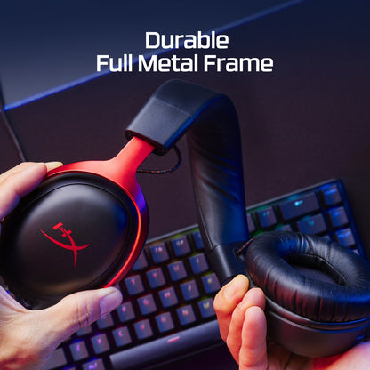 HyperX Cloud III durable metal frame feature