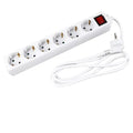 INVO B06S 6-way white German power strip