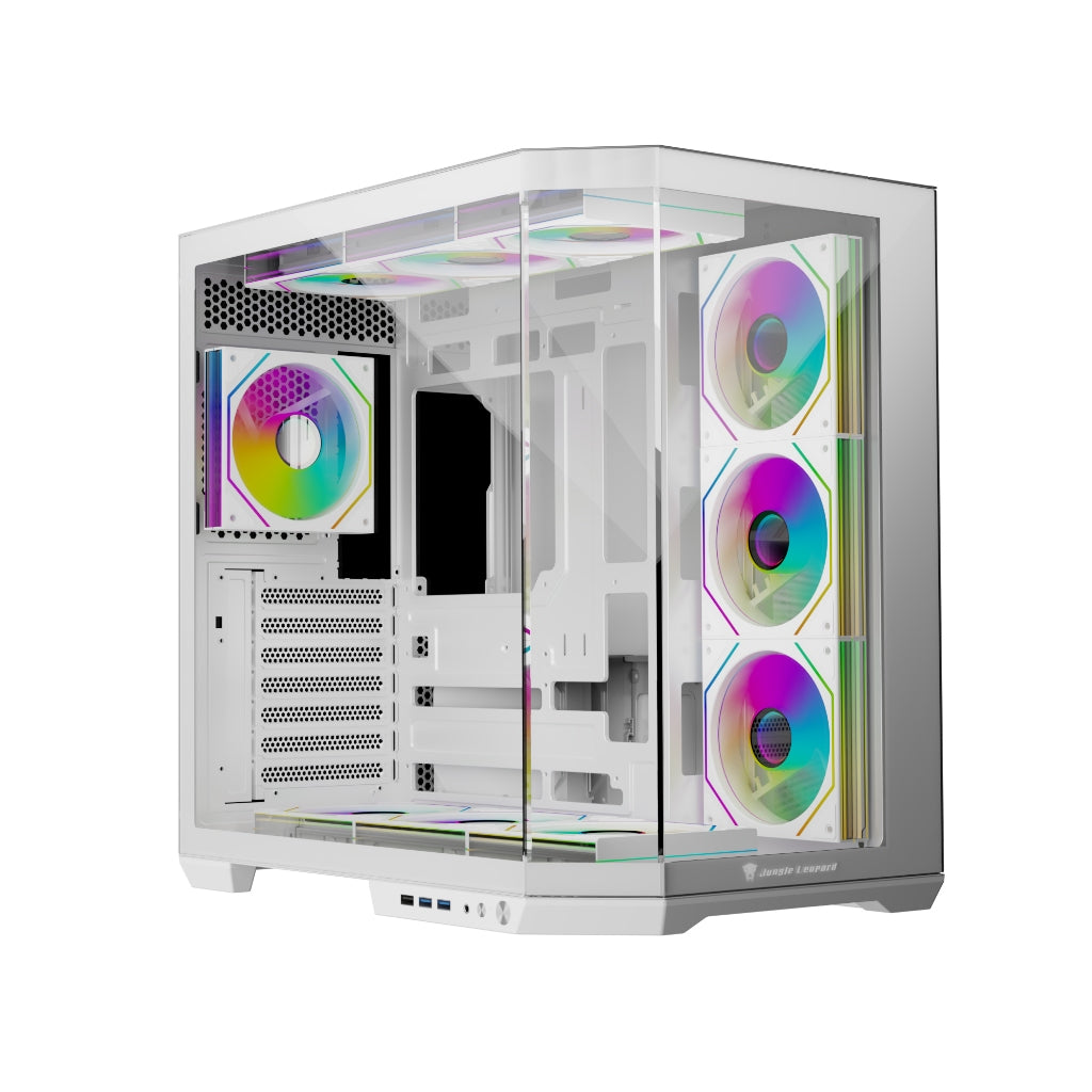 Jungle Leopard AS 01 Gaming PC Case Black