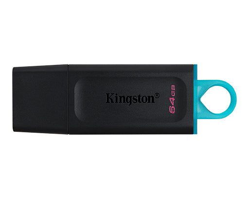 Kingston DataTraveler Exodia 64GB DTX/64GB Black and Teal front view