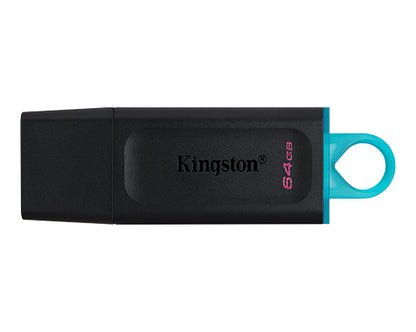 Kingston DataTraveler Exodia 64GB DTX/64GB Black and Teal front view