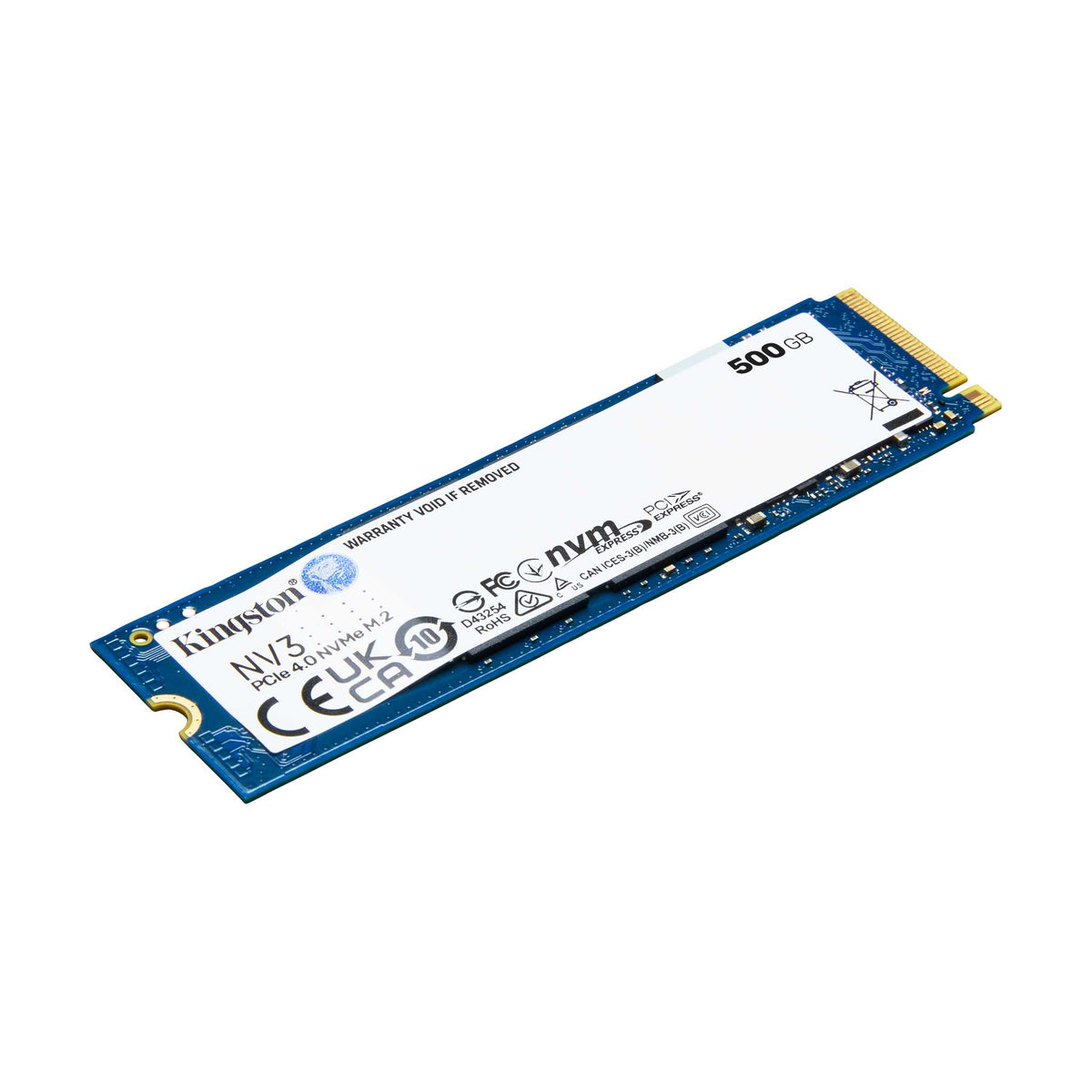 Kingston NV3 500GB PCIe 4.0 NVMe M.2 SSD