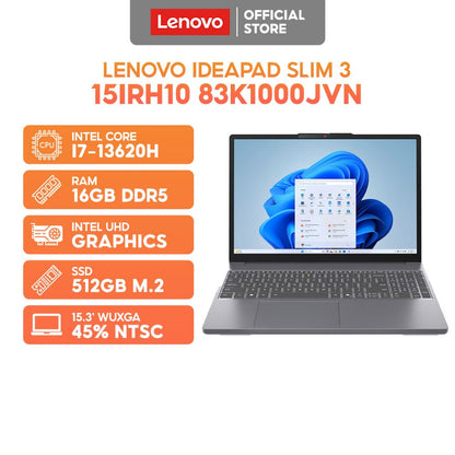 Lenovo IdeaPad Slim 3 15IRH10 Luna Grey front view