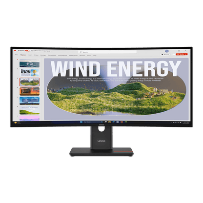 Lenovo ThinkVision T34WD-40 34-inch curved WQHD monitor — official Lenovo gallery image 1