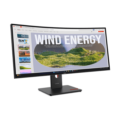 Lenovo ThinkVision T34WD-40 34-inch 120Hz curved WQHD monitor — official Lenovo gallery image 2