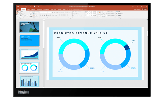 Lenovo ThinkVision M14d 14-inch 2.2K USB-C portable monitor – official Lenovo front view