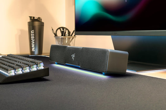 Razer Leviathan V2 X black gaming soundbar alternate view