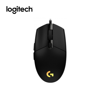 Logitech G102 LIGHTSYNC black gaming mouse product view