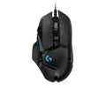 Logitech G502 HERO gaming mouse top angle
