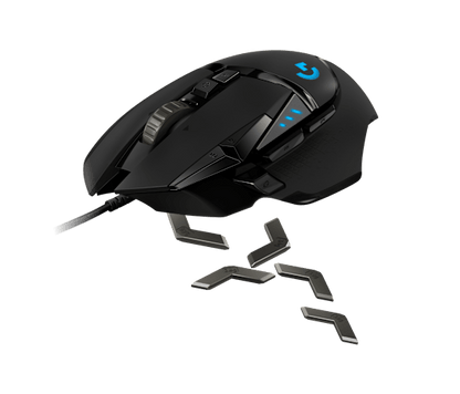 Logitech G502 HERO gaming mouse box contents