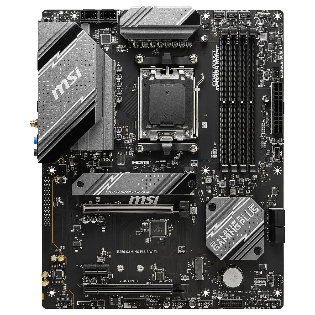 MSI B650 GAMING PLUS WIFI motherboard front view