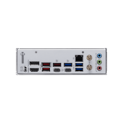 MSI B850M GAMING PLUS WIFI rear I/O USB-C HDMI DisplayPort LAN and Wi-Fi connectors