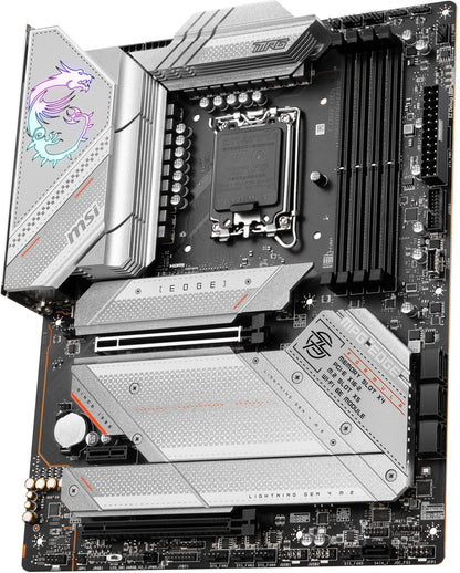 MSI MPG Z790 EDGE WIFI DDR5 motherboard retail box and accessories