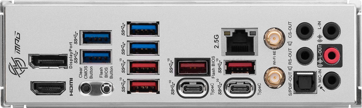 MSI MPG Z790 EDGE WIFI DDR5 motherboard detail view