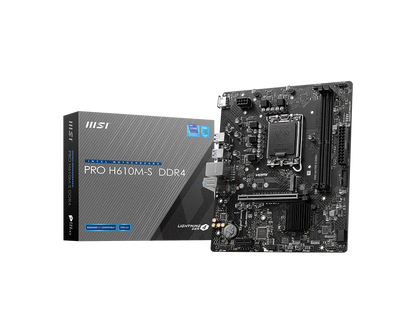 MSI PRO H610M-S DDR4 motherboard front view