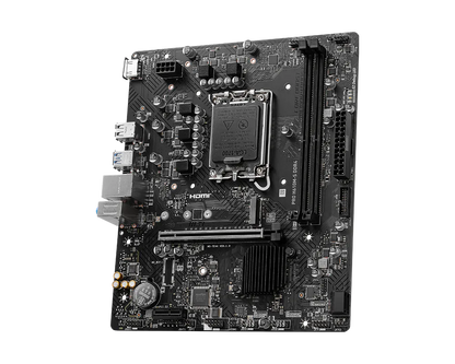 MSI PRO H610M-S DDR4 motherboard rear I/O view