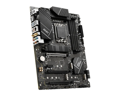 MSI PRO Z790-P WIFI DDR5 ATX motherboard angled view