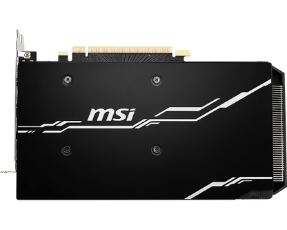 MSI GeForce RTX 2060 SUPER VENTUS OC official rear and backplate view