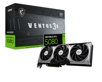 MSI GeForce RTX 5080 16G VENTUS 3X OC front