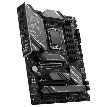 MSI Z790 GAMING PLUS WIFI DDR5 motherboard angled view