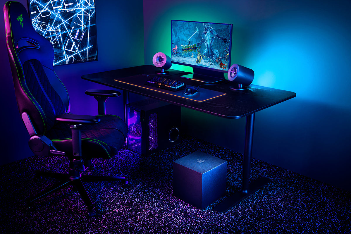 Razer Nommo V2 speakers and subwoofer product view