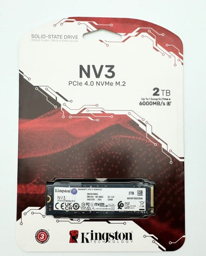 Kingston NV3 2TB retail packaging